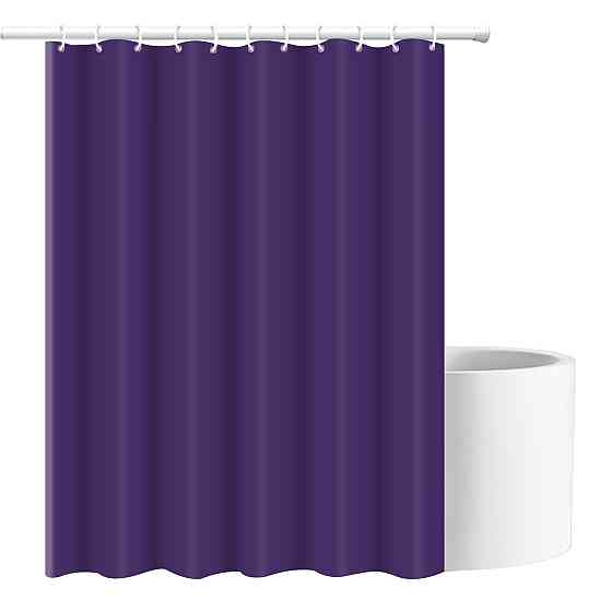 Шторка для ванны из полиэстера водонепроницаемая Bathlux 180x180 см с кольцами, занавеска для ванной комнаты Каменец-Подольский