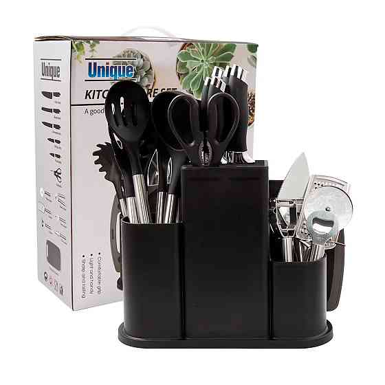 Набір кухонного приладдя (20 предметів),Чорний SBR Київ