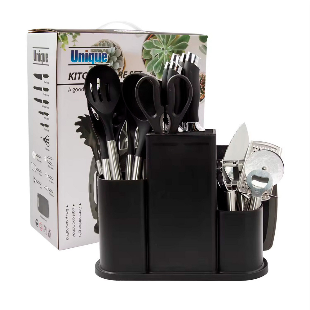 Набір кухонного приладдя (20 предметів),Чорний SBR Київ - фото 1