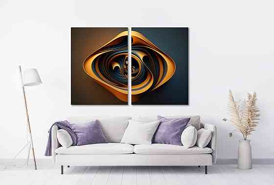 Модульна картина у вітальню/ спальню Абстракцезія TLV-2_116 Київ