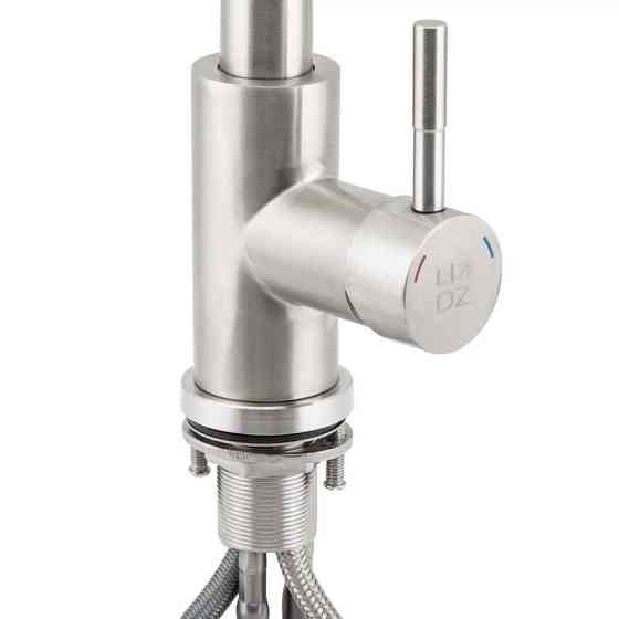 Змішувач для кухні Lidz (NKS) 12 32 015FL-13 з висувним виливом, сатин Київ