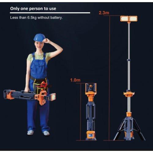 Світлова щогла акумуляторна GENERGY LED TOWER DIRECT 200 12000Лм 2,3 м Одеса - фото 8