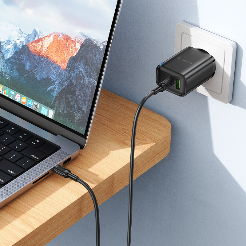 Зарядное устройство BOROFONE BA87A Flare star 65W черное Киев - изображение 3