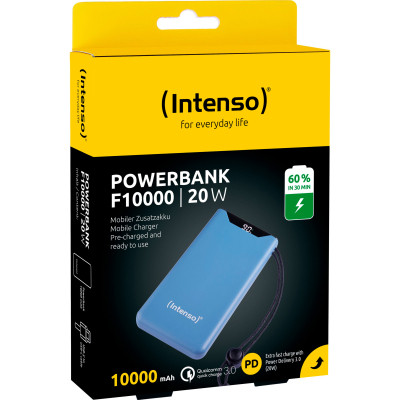 Батарея универсальная Intenso F10000 10000mAh QC/3.0 blue (7332035) Винница - изображение 7