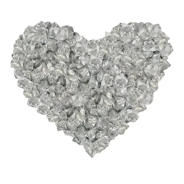 Пелюстки троянд штучні 200 штук 45 на 45 мм сріблястий Київ - фото 3