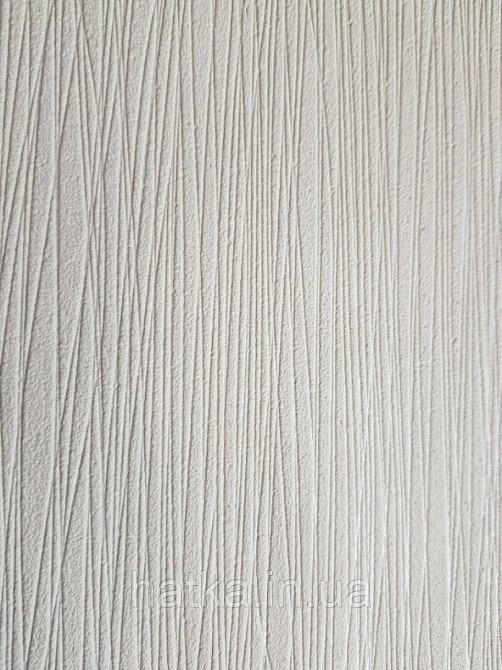 Шпалери вінілові на флізеліні Marburg Chelsea 0.53х10 однотонні бежеві тонкі сріблясті смужки Київ - фото 2