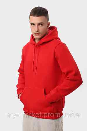 Худі чоловіче базове утеплене RAY BASIC червоне (U0401M-Red) Київ