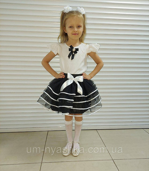 Красивая школьная юбочка с белой бейкой Кривой Рог - изображение 2