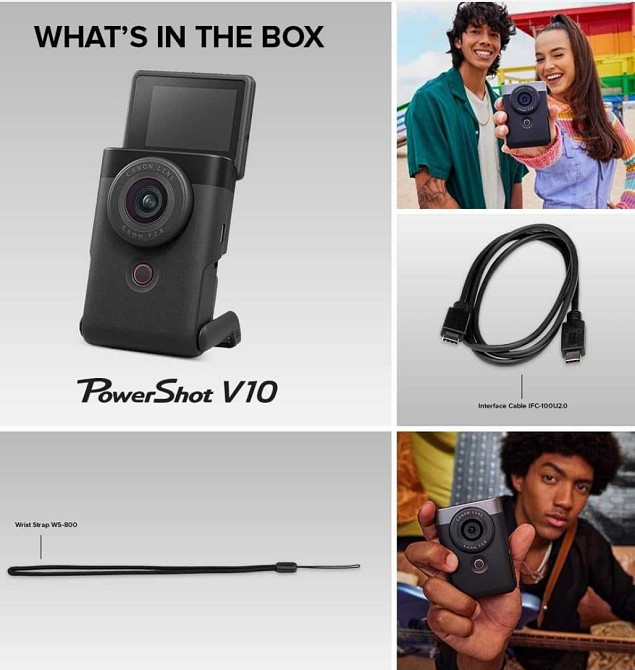 Фотоапарат Canon PowerShot V10 Advanced Vlogging kit Black (5946C005) Харків - фото 4