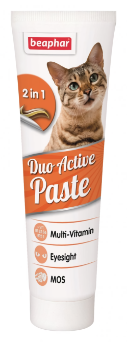 Мультивитаминная двойная паста для кошек Beaphar Duo Active Paste for Cats паста для здоровья кишечника 100 г Винница - изображение 1