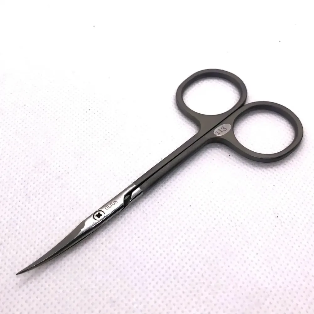 OLTON профессиональные ножницы для кутикулы, титановые 113 мм. С тонкими изогнутыми режущими полотнами. Киев - изображение 6