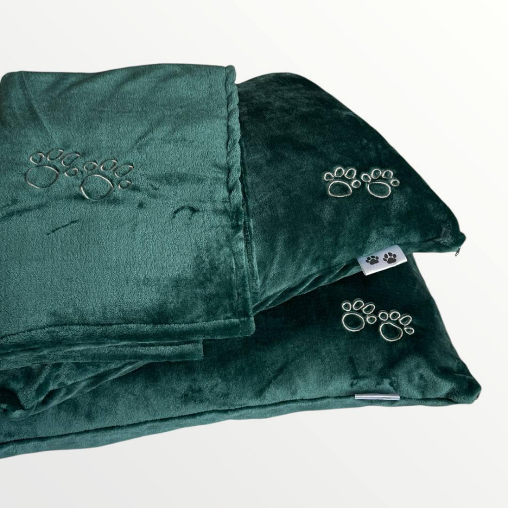 Ecotton Комплект Ecotton For Pets Well Soft дорожня подушка для домашніх тварин Atlantic зелени Коломия - фото 1