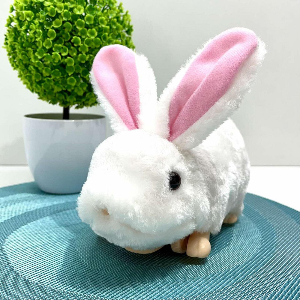 М'яка іграшка Кролик на радіокеруванні інтерактивна їздить 21см Біла (8858-8068) Чернігів - фото 3