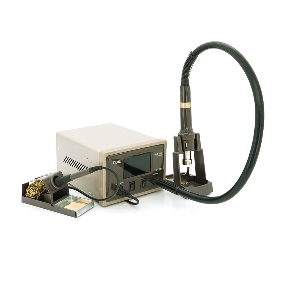 Паяльная станция BAKKU BA-9852 цифровая индикация, фен, паяльник, DC: 110-220V, 8-15A, 1200W, 2,8 кг Киев - изображение 1