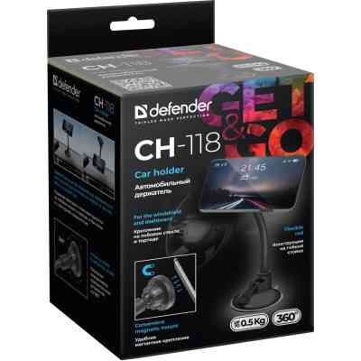 Универсальный автодержатель Defender CH-118 магніт, на панель (29118) Винница