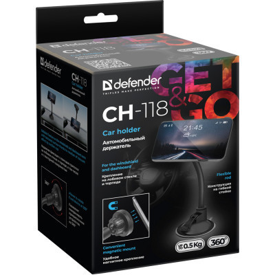 Универсальный автодержатель Defender CH-118 магніт, на панель (29118) Винница - изображение 6