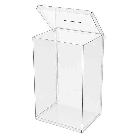 Ящик EKOSTAR без замка для пожертвований и сбора денег 250x200x400. Объем 20 литров Киев