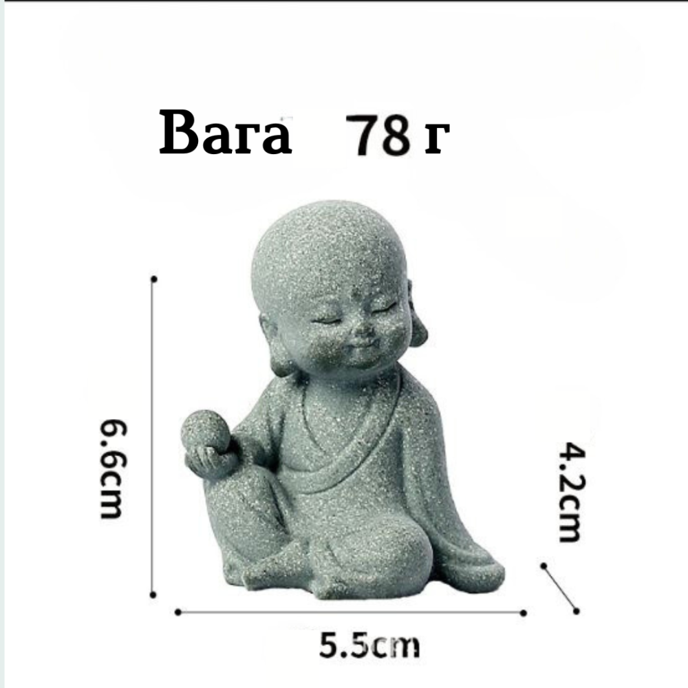 Декоративні статуетки Маленькі Будди из полістоуна. Для міні-саду, флораріуму, акваріуму, тераріуму Одеса - фото 5