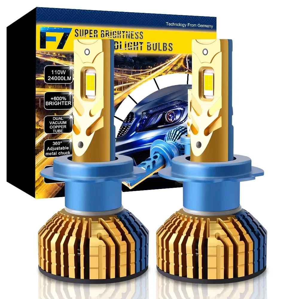 Светодиодные LED лампы XENPLUS F7 (H4/H7/H11/9005/9006) — 24000LM, 60W, 6500K, активное охлаждение Киев - изображение 1
