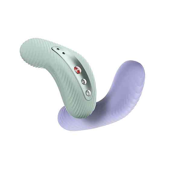 Накладний вібратор Fun Factory LAYA III sage green, ефект постукування пальцем Sex Aura Київ