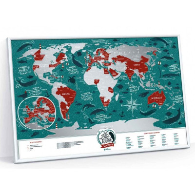 Скретч карта 1DEA.me Travel Map Marine World (13020) Винница - изображение 3