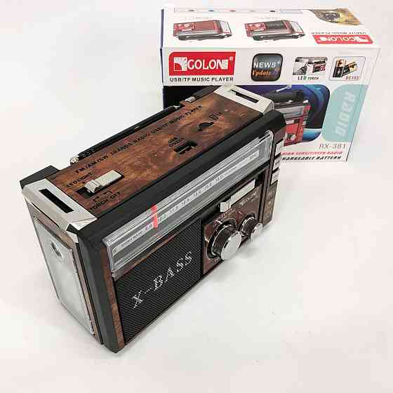 Fm аккумуляторный радио приемник в ретро стиле Golon RX-381, Радиоприемники аналоговые ZN-21 Киев