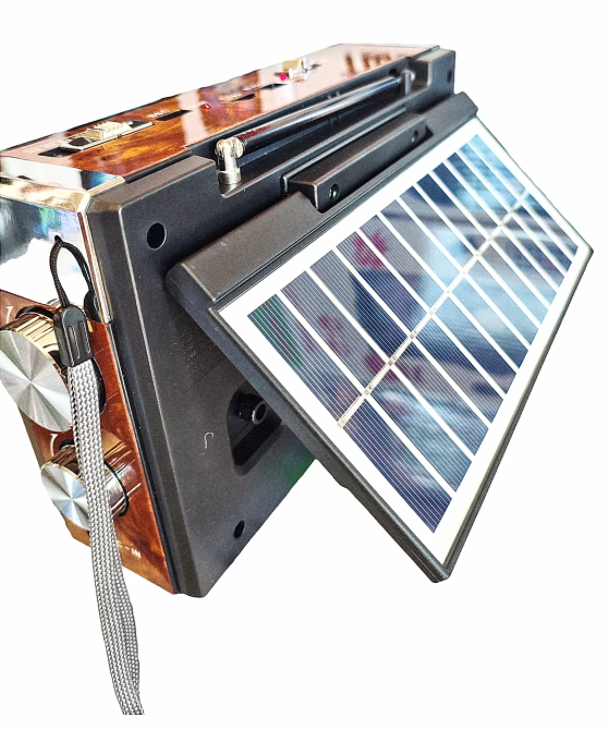 Акумуляторний радіоприймач Waxiba XB-961BT-C-S із сонячною панеллю Київ - фото 4