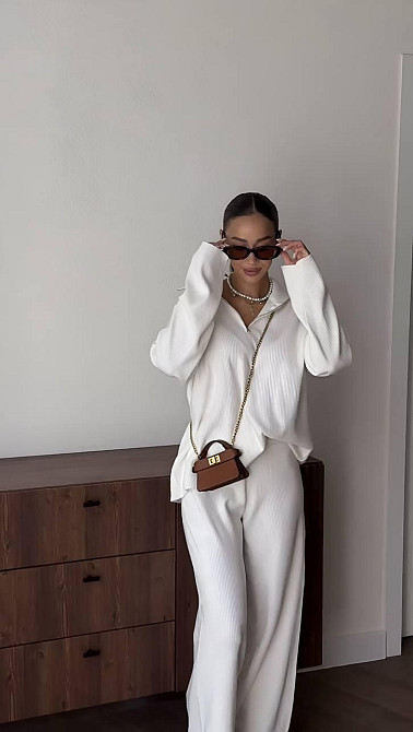 Женский элегантный костюм из ангорового рубчика Одесса - изображение 6