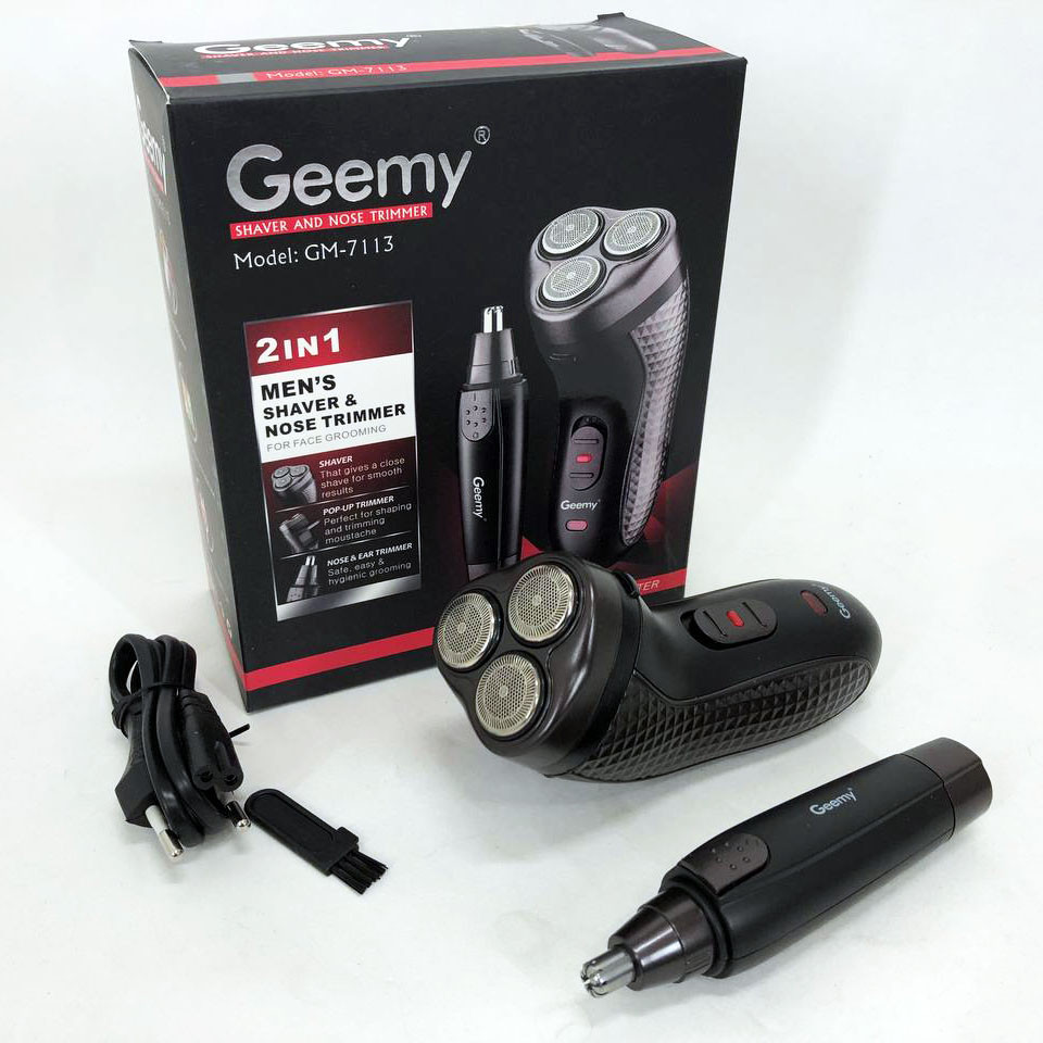 Машинка для бритья триммер GEMEI GM-7113, Профессиональная мужская электробритва, Триммер для усов EN-65 Львов - изображение 8