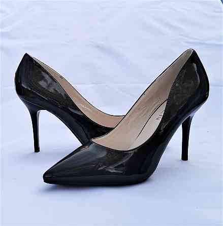Жінці Чорні Туфлі на Каблуці Шпильке Лакові Кладочки (розміри: 37,38) - 3-1 Дніпро