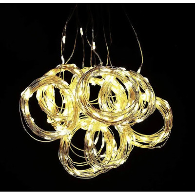 Гирлянда Chomik Штора 3 х 3 м 300 LED Теплый белый USB с пультом (5900779879997) Вінниця - фото 5