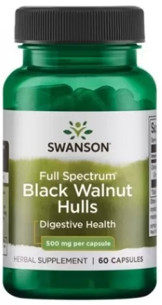Черный орех Swanson Black Walnut Hulls 500mg 60 капс Киев - изображение 1