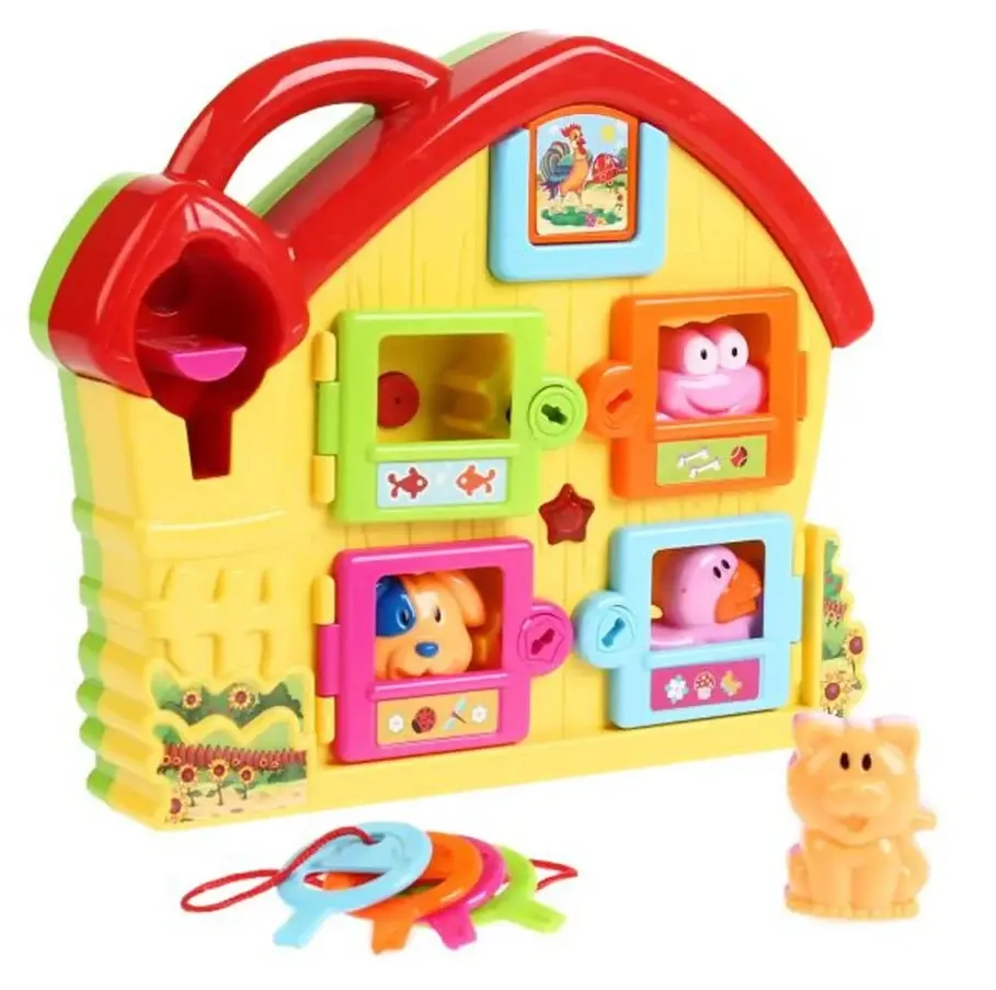 Будиночок розвиваючий іграшковий музика звук світло 2 режими двері відкриваються на батарейці (523D) Чернігів - фото 1