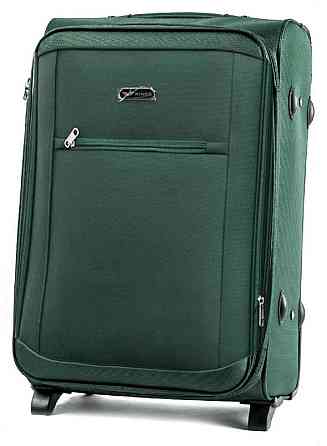 Валіза тканинна WINGS 1701 середня 64 см 2 колеса зелена Київ