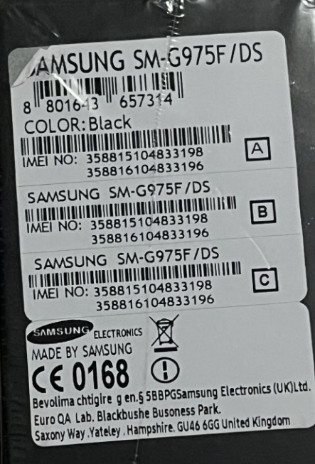 Смартфон Samsung Galaxy S10+ SM-G975 DS 128GB Black. Киев - изображение 1