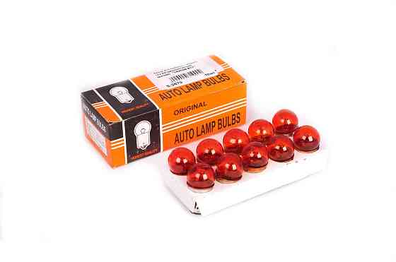 Лампа G18 (поворот, габарит) 12V 5W (червона) ORANGE BOX Київ