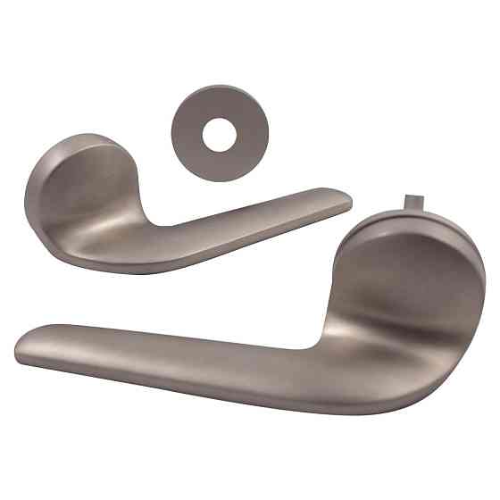 Дверна ручка на розеті M&T Up 147070 SNi-grindedi нікель матовий брошований R ф/з Київ