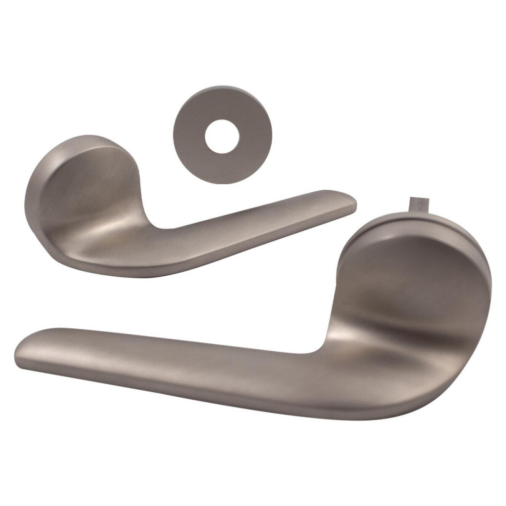 Дверна ручка на розеті M&T Up 147070 SNi-grindedi нікель матовий брошований R ф/з Київ - фото 3