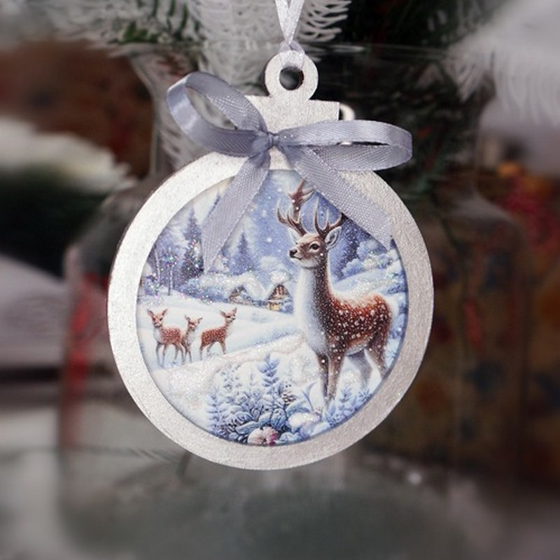 Творчий набір для створення 3-х ялинкових прикрас "Winter Forest" FDCKW-052 Вінниця - фото 8