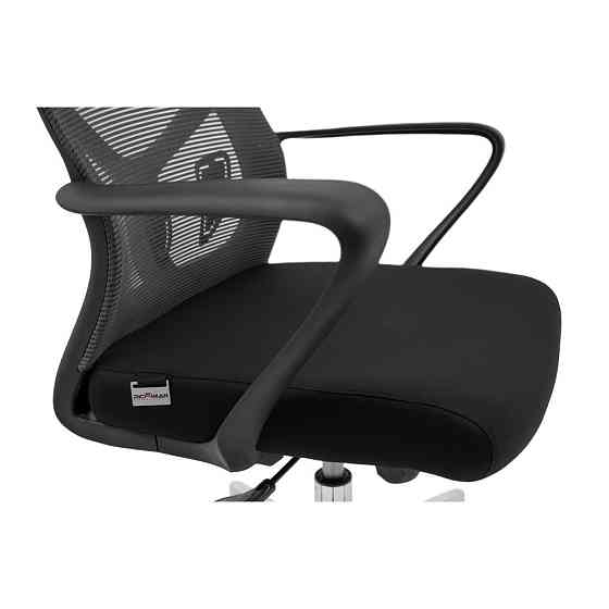 Офисное Кресло Руководителя SolanolDesign М1 Tilt Хром Черный Киев