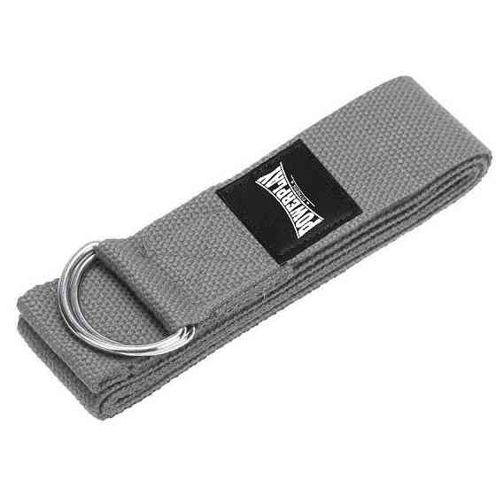 Ремень для йоги 183x3.8 см для растяжки, фитнеса и йога-тренировок прочный и универсальный Киев