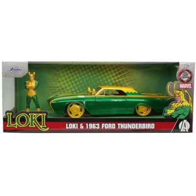 Машина Jada металлическая Марвел Форд Тандерберд 1963 года с фигуркой Локи 1:24 (253225026) Винница