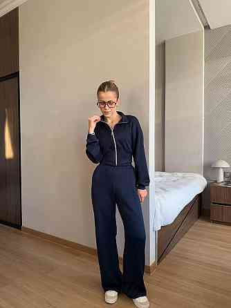 Женский теплый прогулочный костюм из турецкой ангоры Синий, 46/48 Одесса