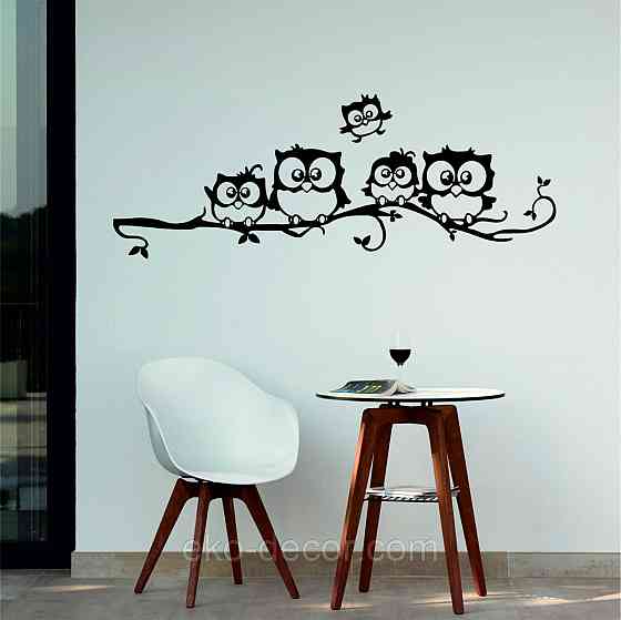 Декоративное настенное Панно «Совушки», Декор на стену Киев