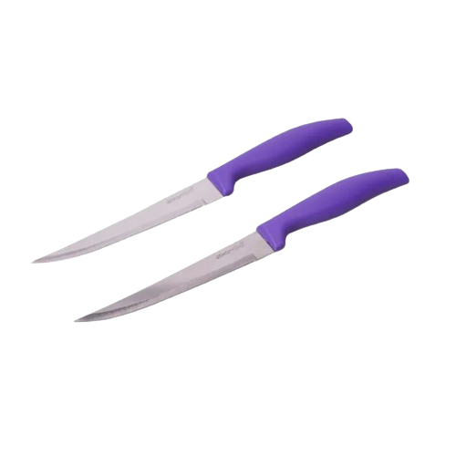 Набір ножів 2 шт/уп лезо 13,5см/ручка 11см нержавіюча сталь пластикові ручки 5312 KAMILLE Житомир - изображение 9