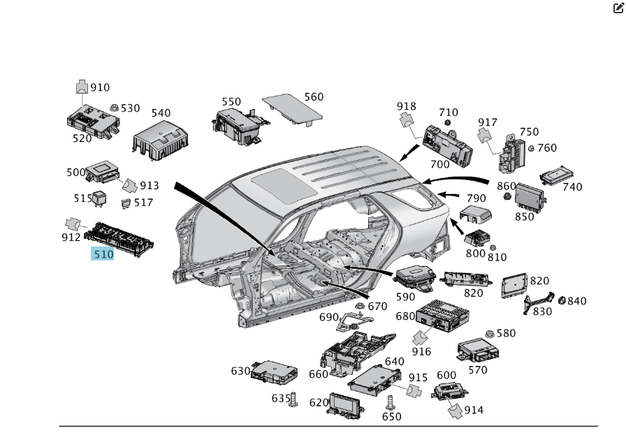 Mercedes-Benz  A1669061202 Блок реле під заднім сидінням праворуч G-class W463 ML/GLE W166 GLE Coupe C292 GL/GLS X166 Одесса - изображение 2