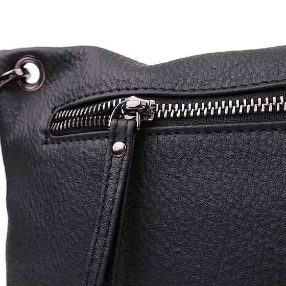 Модная женская сумка на плечо из натуральной кожи Vintage 23004 Черный Киев