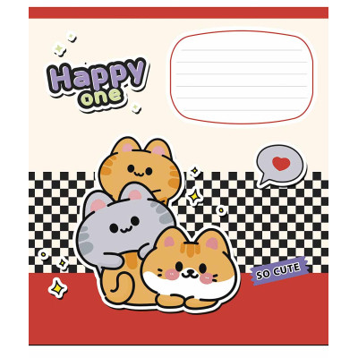 Зошит Школярик Happy one 12 аркушів клітинка (012-3532K) Вінниця - фото 5