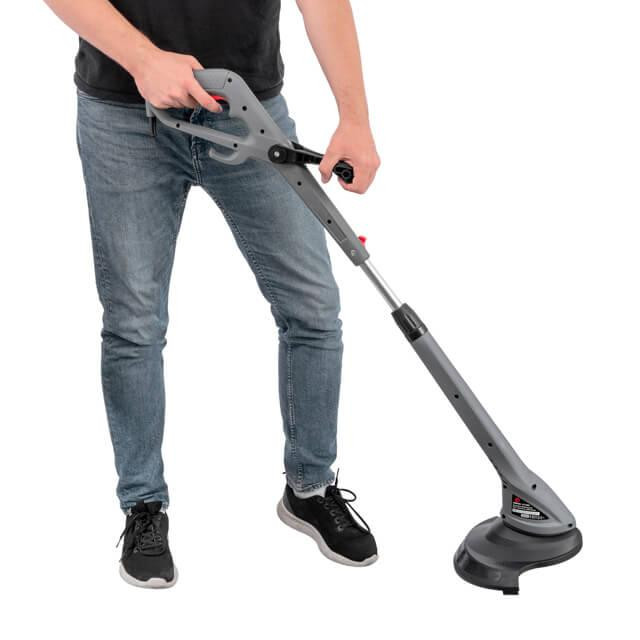 Тример електричний, 0,35 кВт, 10000 об/хв, ширина зрізання 250 мм, телескопічна штанга INTERTOOL DT-2253 Киев - изображение 6