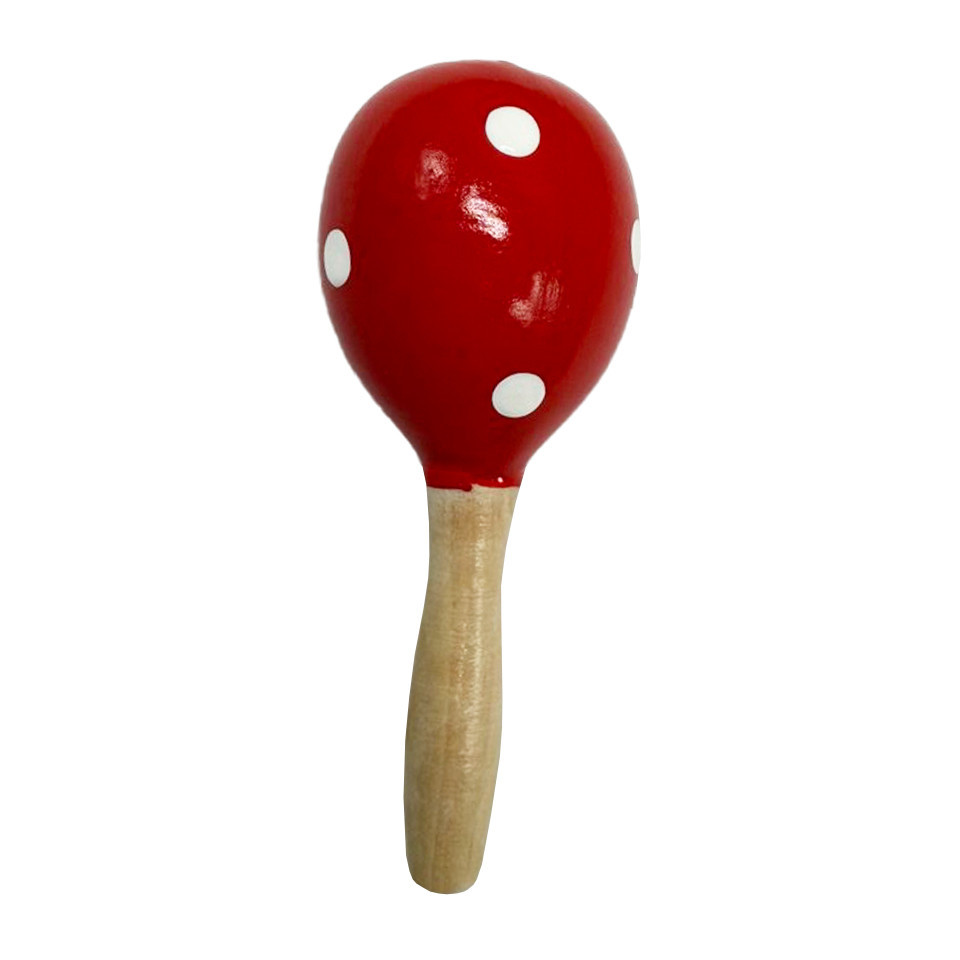 Детская деревянная игрушка Маракас MD 0361-9 размер 12,5 см Винница - изображение 1